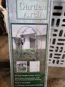 Todays Exterior Garden Arch - 8 ft Steel Tube With Rust-Resistant Enamel Coating (Easy to Assemble)