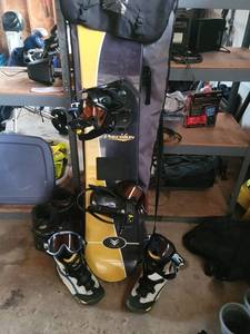 Precision 151 Snowboard with Scott Goggles & ThirtyTwo Boots (2 Pairs)
