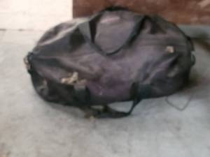 Large Duffel Bag - BlackDark Purple, Heavy-Duty Zippers