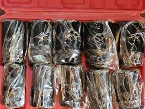 10-Piece SAE Deep-Length Impact Socket Set in Red Case