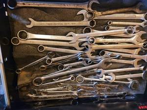 Assorted Chrome Vanadium Wrenches - Mixed Brands, OpenBox End (Sizes)