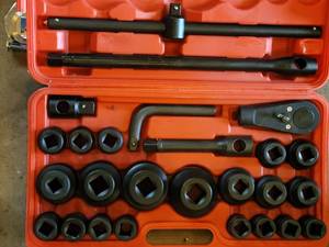 26-Piece 34 in SAE Impact Socket Set - Chrome Vanadium