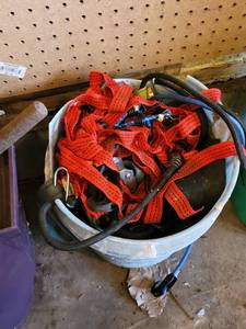 Assorted Safety Harness Straps & Carabiners - Climbing Gear