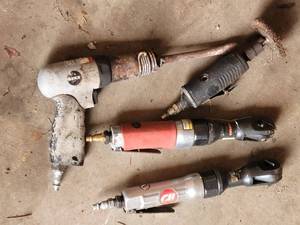 Pneumatic Power Tools Lot - 4 Pieces Die Grinders & Drills