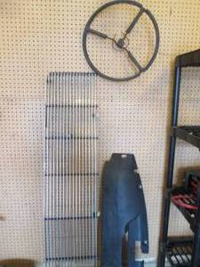 Automobile parts, steering wheel, grille and panel