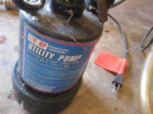 Utility pump with hose