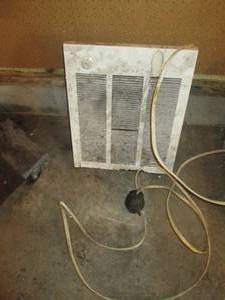 Portable heater, wired for a special electrical outlet