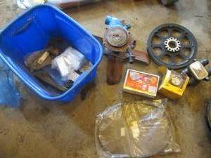 Tote filled with automotive accessories