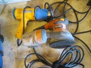 Ridgid sander and a heat gun