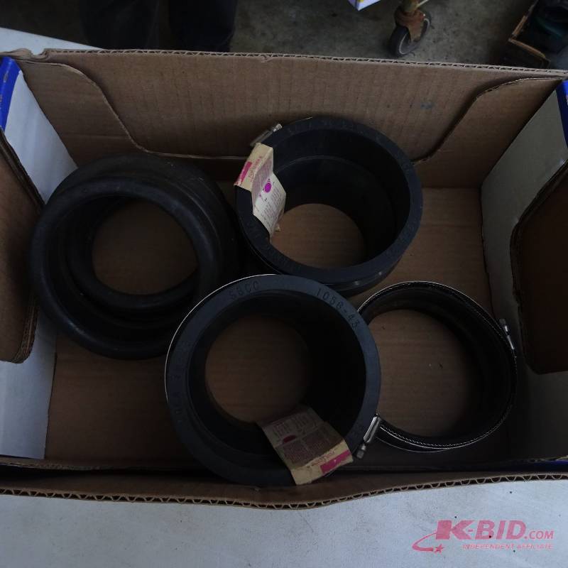 Rubber sewer pipe connectors
