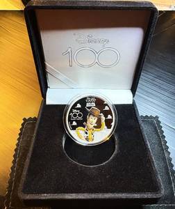 2023 Proof Solomon Islands 1oz .999 Silver Woody, Disney 100 Years of Wonder, Exc Condition