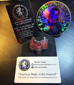 Extremely Rare Albannach Metals Craft Pour 2.2oz .999 Silver Watcher of the Highlands, Only a Handful Produced