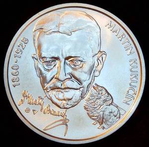 High Grade Uncirculated 2010 Slovak Silver 10 Euro, 150th Anniv Kukun, KM #111, Very Scarce