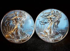 (2) Mint Fresh 2013 Silver Eagles