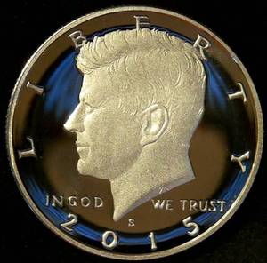 DCAM Proof 90% Silver 2015-S Kennedy Half Dollar from Set