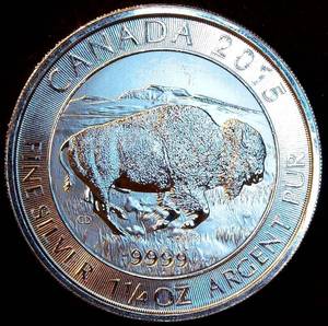 2015 1.25oz .9999 Canada $8 Bison