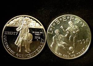 1992-P & 1994-D Commemorative Silver Dollars