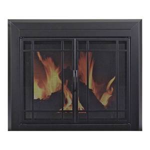 Pleasant Hearth Easton Fireplace Glass Door, For Masonry Fireplaces, Large, Midnight Black, Model EA-5012 MSRP $424.99