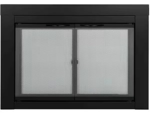Pleasant Hearth Alpine Small Glass Fireplace Doors MSRP $259.99