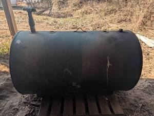 240 Gal. Fuel Storage Tank - Horizontal Steel Liquid Tank for FarmIndustrial Use