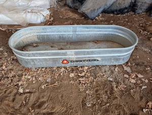 CountryLine Galvanized Oval Stock Tank - 6 ft Long