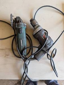 Masterforce Angle Grinder w Wire Brush & Heavy-Duty Grinder (Lot of 2)