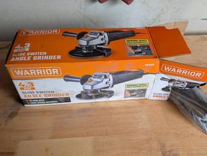 Warrior 4-12 Inch Angle Grinder - 4.3A Slide Switch