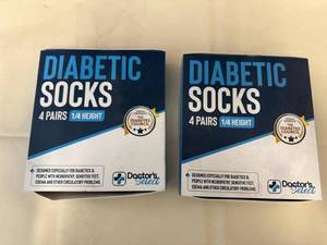 2x 4pair Diabetic Socks