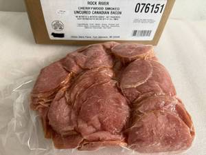 K. 5lbs Cherrywood Smoked Uncured Canadian Bacon