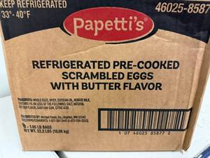 B. 3x 1.85lbs Pre-Cooked Scrambled Eggs-Frozen