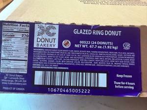 24 Frozen Glazed Donuts