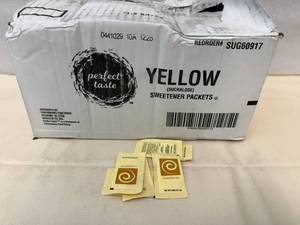 2000x Yellow (sucralose) Sweetner Packets