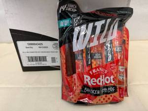 4x 7oz Jack Links Wild Chicken Sticks-Franks Red Hot