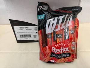 4x 7oz Jack Links Wild Chicken Sticks-Franks Red Hot