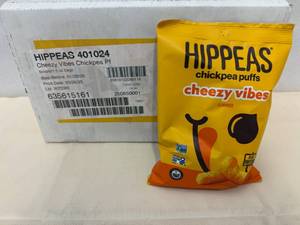 6x 1.5oz Hippeas-Chick Pea Puff-Cheezy Vibes