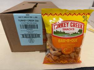 12x 2oz Turkey Creek BBQ Pork Rinds