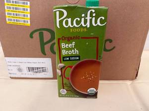 12x 32oz Pacific Foods Organic Beef Broth