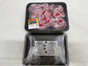 DD. 2x 1.6lbs USDA Choice Boneless Beef Stew Meat
