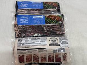 CC. 3x 12oz Black Forest Seasoned Thick Cut Bacon