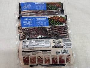 CC. 3x 12oz Black Forest Seasoned Thick Cut Bacon