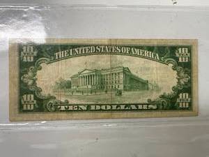 1929 $10 National Bank Note