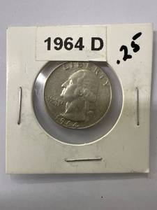 1964 D Quarter Dollar Coin