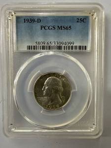 1939-D Washington Quarter PCGS MS65