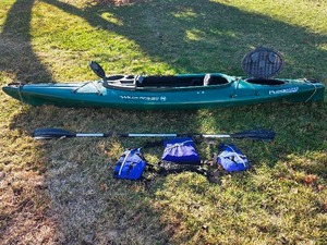 Wilderness Systems  Pungo 120 kayak includes paddles and life jacket