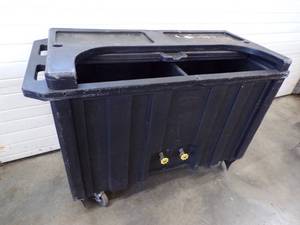 Rolling Bar Mobil Tank Cooler Double Bin with locking Top