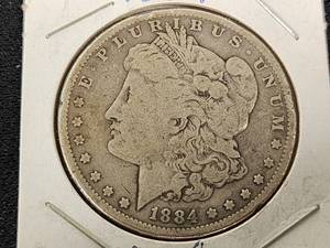 1884 Morgan Silver Dollar Coin