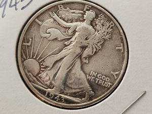 1943 Walking Liberty Half Dollar Coin