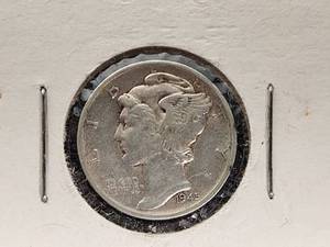 1945 Mercury Dime Micro S