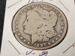 1887 Morgan Silver Dollar Coin