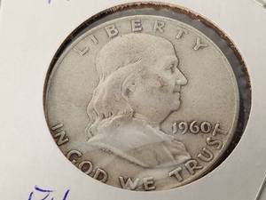 1960 D Franklin Half Dollar Coin